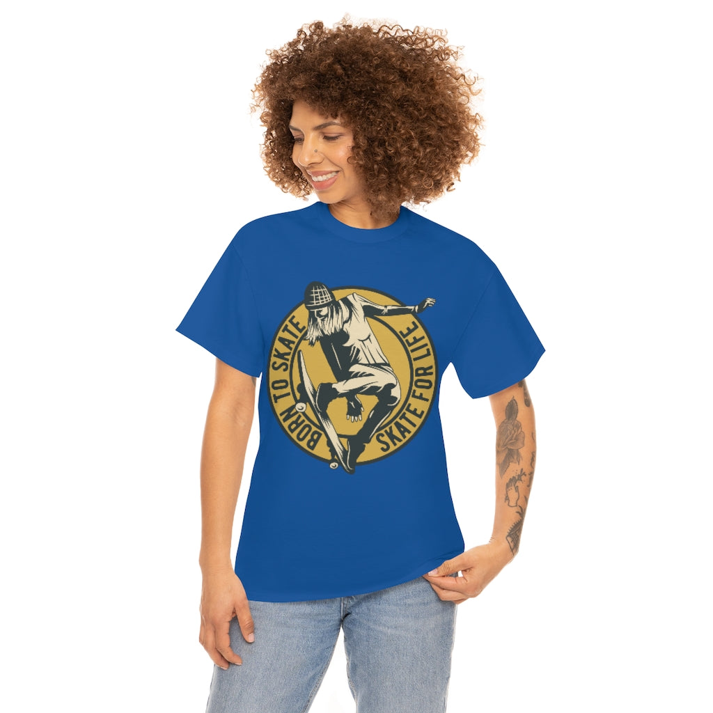 Born to Skate T-Shirt Sport with Skateboard