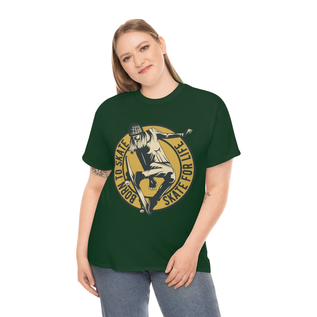Born to Skate T-Shirt Sport with Skateboard