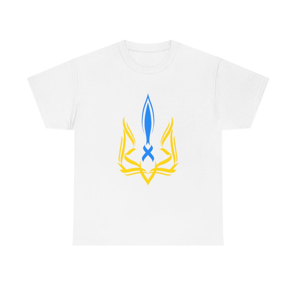 Ukrainian emblem Trident Tryzub T-Shirt in Black and White options