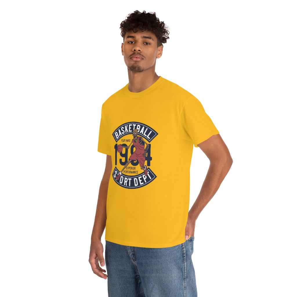 Basketball Play Hard Superior Performance  T-Shirt Sport with Basketball