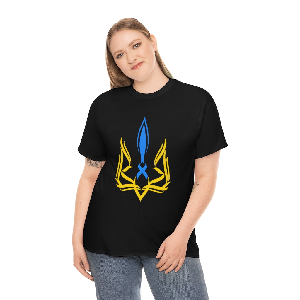 Ukrainian emblem Trident Tryzub T-Shirt in Black and White options