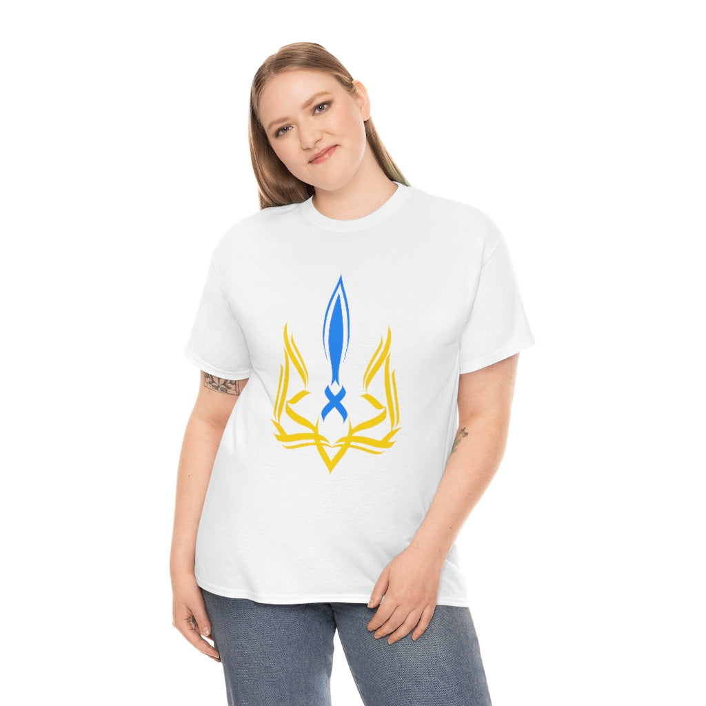 Ukrainian emblem Trident Tryzub T-Shirt in Black and White options
