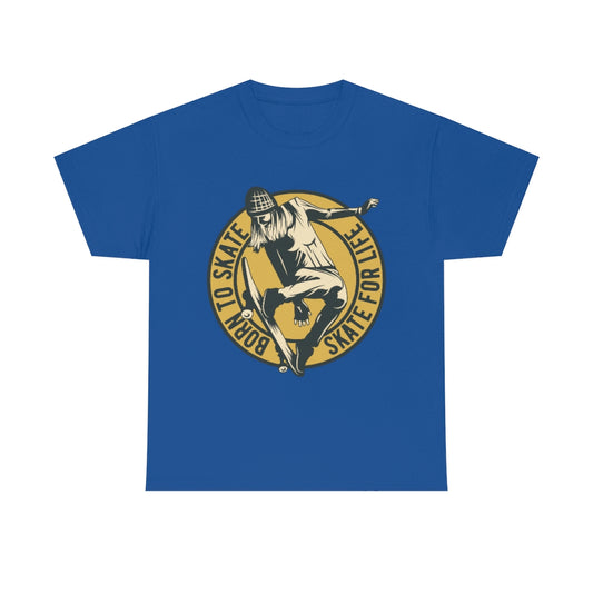 Born to Skate T-Shirt Sport with Skateboard