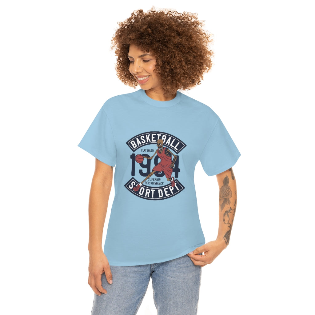 Basketball Play Hard Superior Performance T-Shirt Sport with Basketball