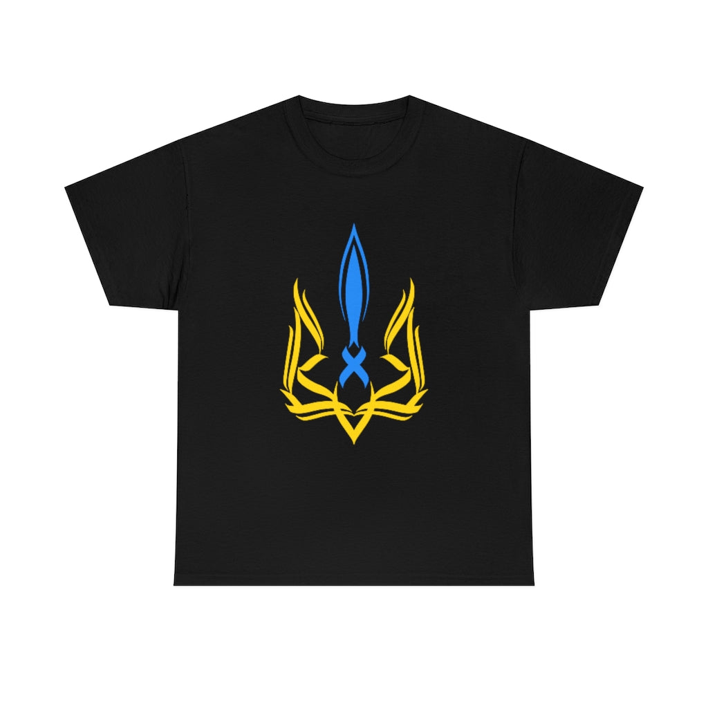 Ukrainian emblem Trident Tryzub T-Shirt in Black and White options