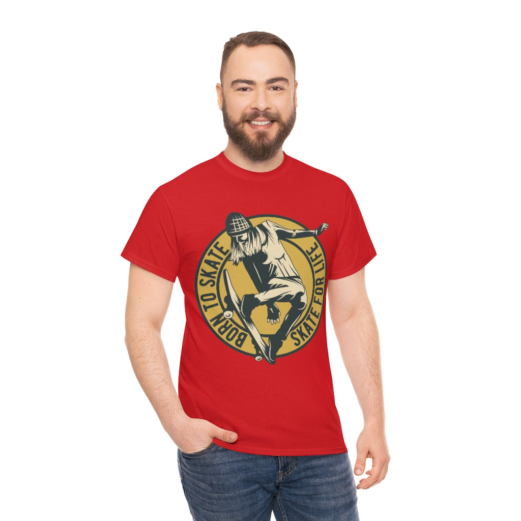 Born to Skate T-Shirt Sport with Skateboard