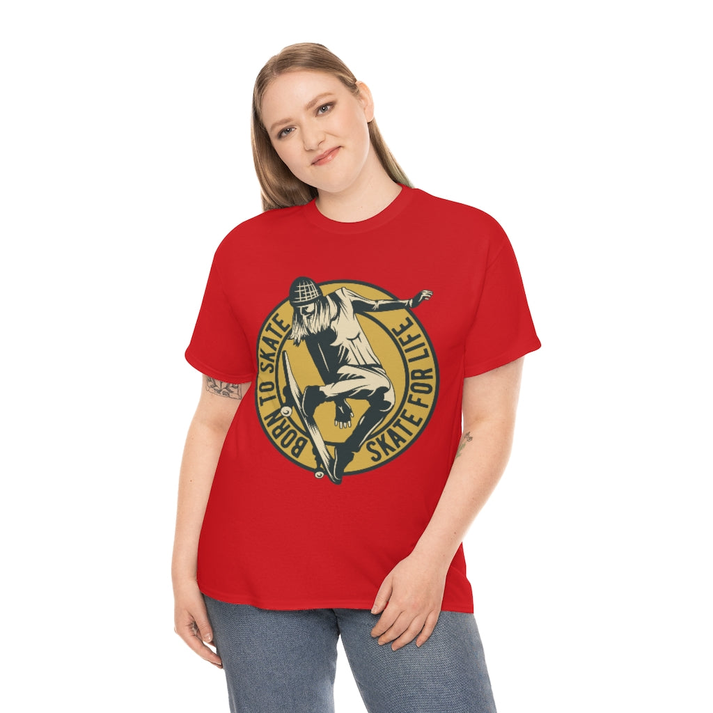 Born to Skate T-Shirt Sport with Skateboard