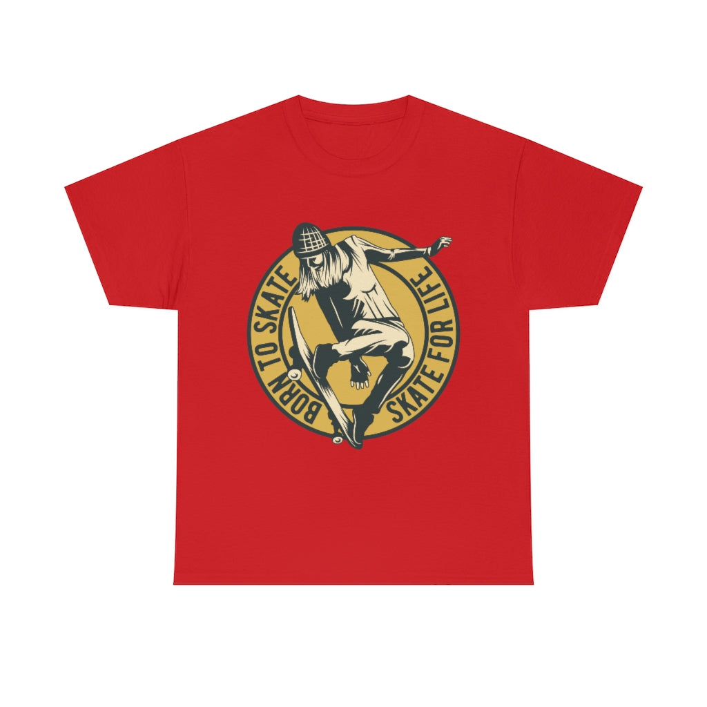 Born to Skate T-Shirt Sport with Skateboard