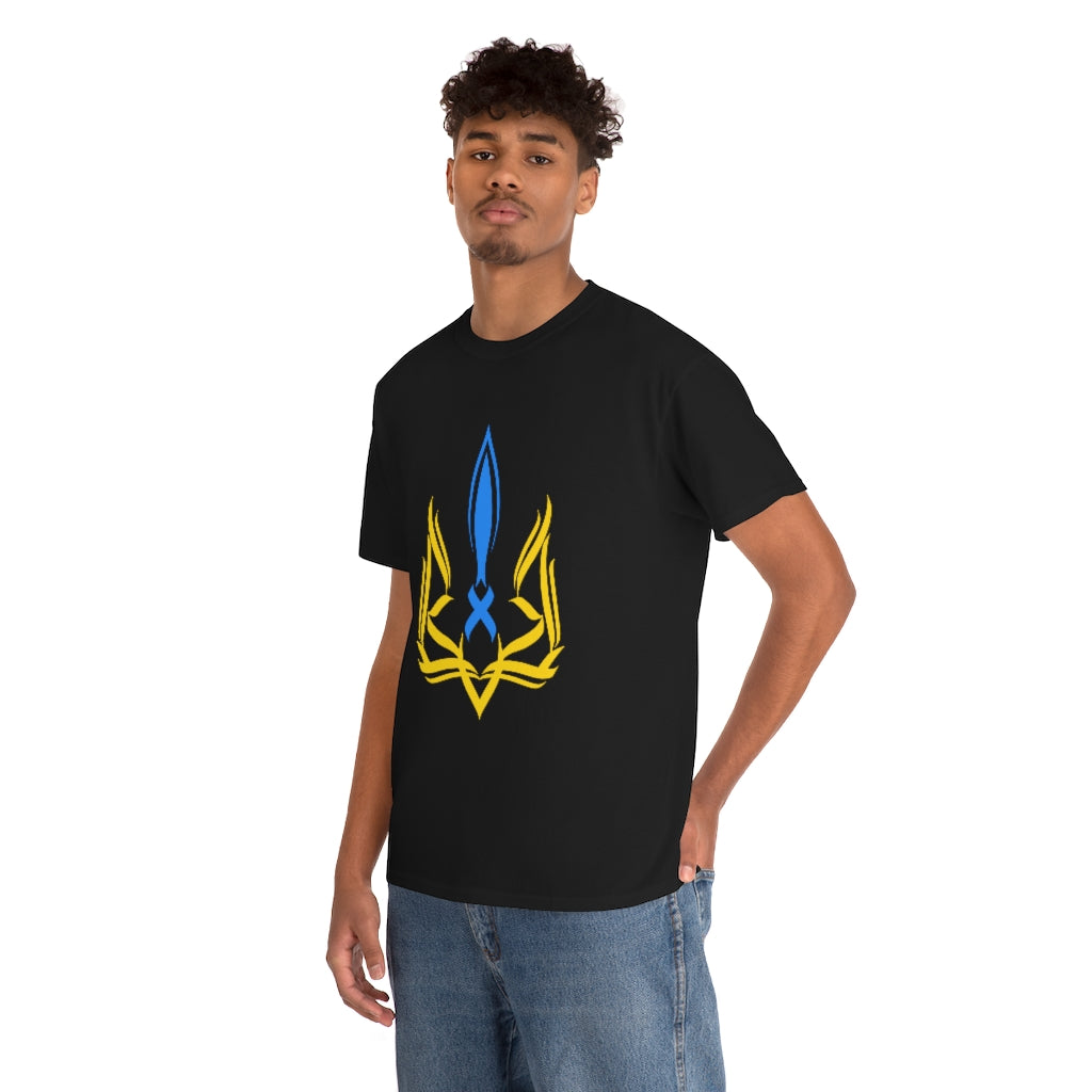 Ukrainian emblem Trident Tryzub T-Shirt in Black and White options